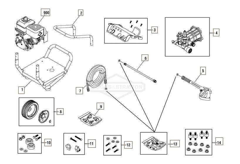 Briggs & Stratton pressure washer model 020274 replacement parts, pump breakdown, repair kits, owners manual and upgrade pump.